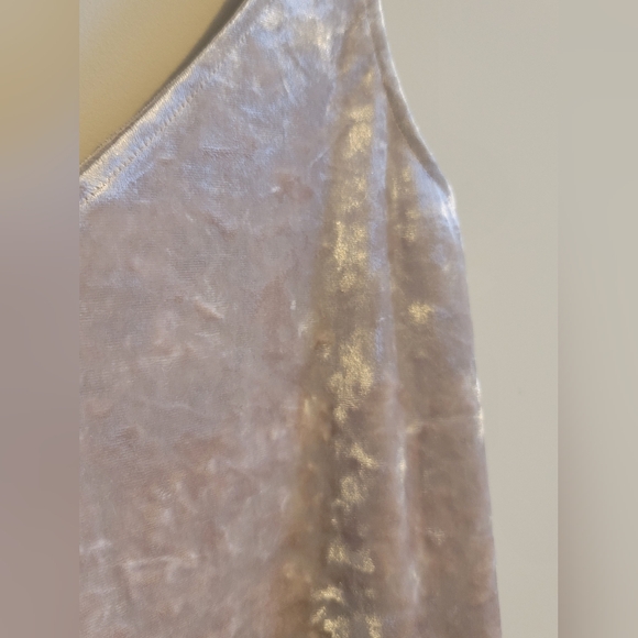 Pink Velour Tank Top - Picture 2 of 4